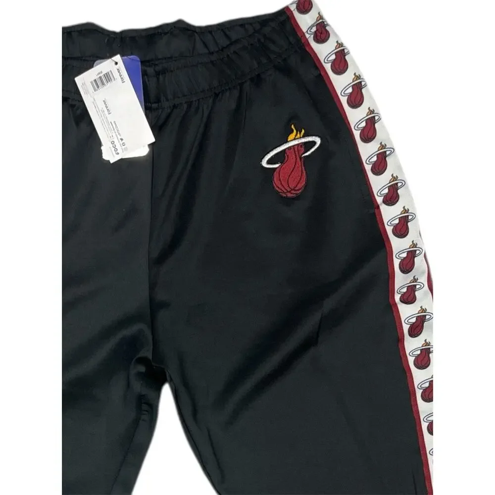 Miami Heat Men's NBA Team Color Stripe Logo Track Suit Pants/Size L
